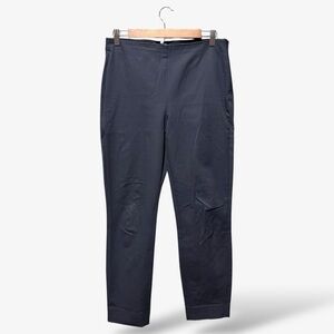 Everlane Side Zip Pants Dark Blue Bi-Stretch Work Knit Size 8 Casual Office